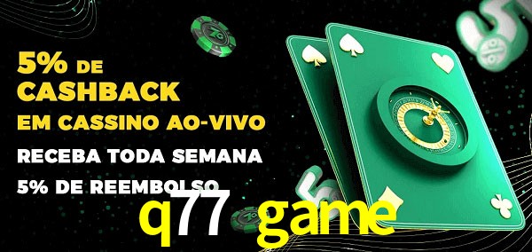 Promoções do cassino ao Vivo q77 game
